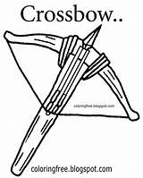 Coloring Pages Ages Dark Crossbow Medieval Weapon Teenagers Boys Color Drawing Printable Clipart Kids Bow Easy Solders Lands Carry Archery sketch template