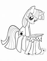 Twilight Starlight Coloriages Lit Glimmer Princesse sketch template