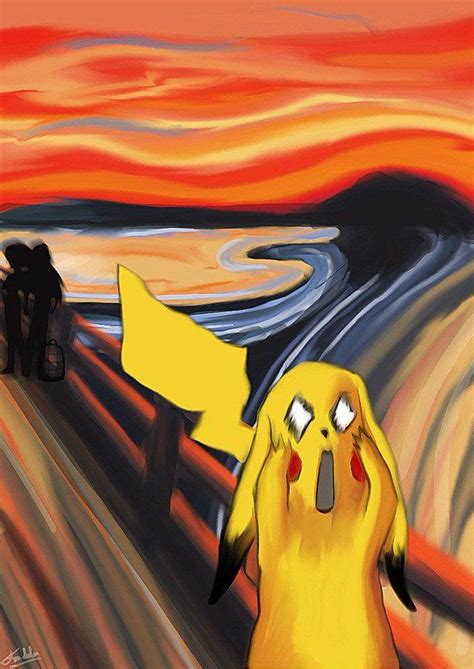 the scream parody le cri munch munch scream scream art pokemon
