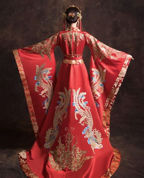traditional han chinese wedding dress bridal dress hanfu etsy
