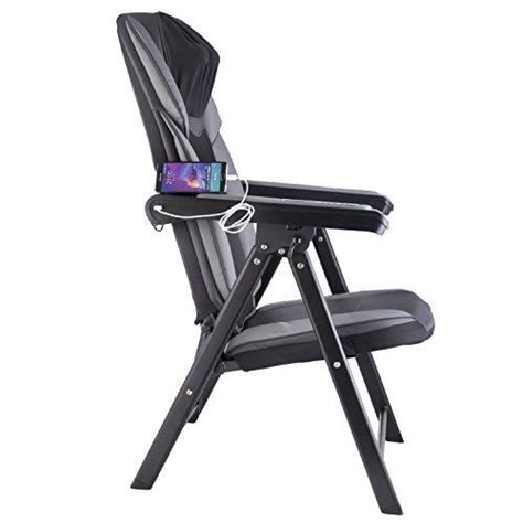 adjustable folding shiatsu massage chair  heat mode  kneading