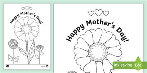 happy mothers day colouring page teacher  twinkl