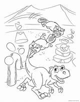 Age Ice Dawn Dinosaurs Cartoons Buck Rudy Playground Pages Dinosaur sketch template