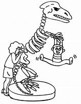 Skeleton Dinosaur Coloring Hang Kid Triceratops Netart Drawing Getdrawings sketch template