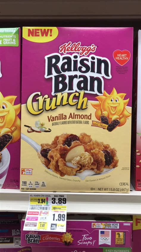 Shoprite Free Kelloggs Raisin Bran Vanilla Crunch Cereal