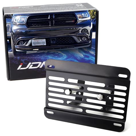 buy ijdmtoyno drill front grille mesh license plate relocator kit compatible  challenger