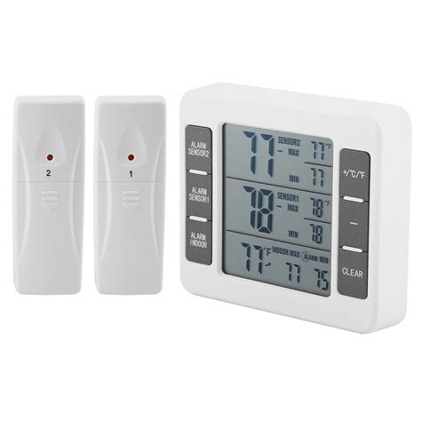 oenbopo refrigerator thermometer wireless indoor outdoor freezer thermometer sensor