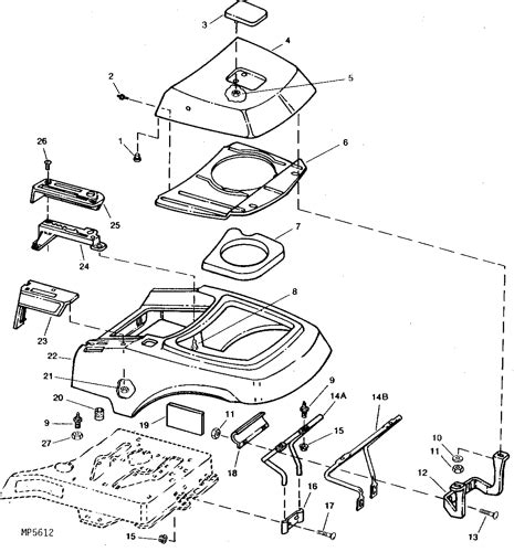 rx mower riding engine shroud hood shift quadrants  brackets