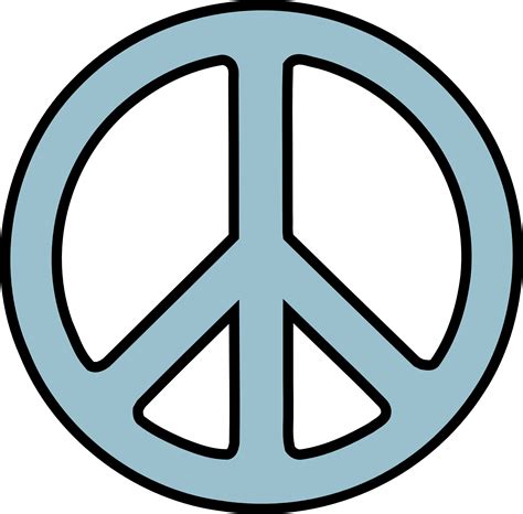 peace symbol vector clipart