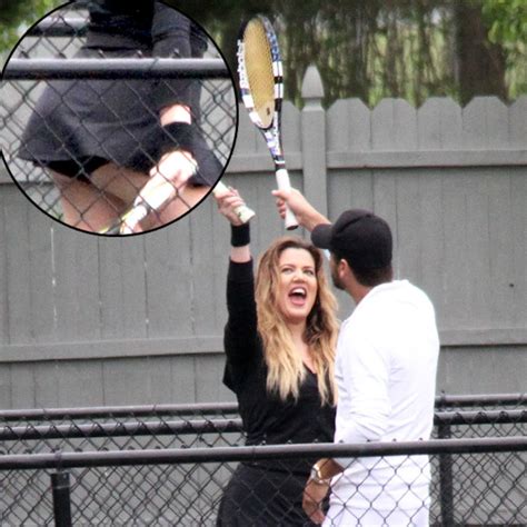 Whoa There Khloé Kardashian S Flashes Underwear And Butt During Tennis