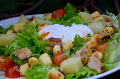 salade lyonnaise vegetarienne la ptite cuisine de pauline
