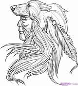 Headdress Indios Indio Guerrero Draw Symbols Indiaanse Tatoeages Skinwalker Indians Americanos sketch template