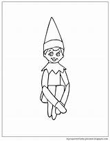 Elf Shelf Coloring Pages Printable Color Christmas Print Sheets Dog Visit Overflows Cup Kids sketch template