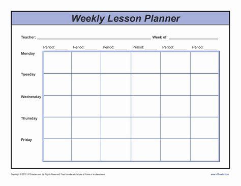 preschool lesson plan template     images