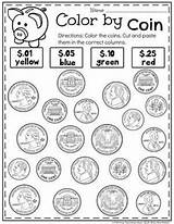 Teaching Monedas Recognition Planningplaytime Playtime Kindergartenmath Cents Dimes Telling sketch template