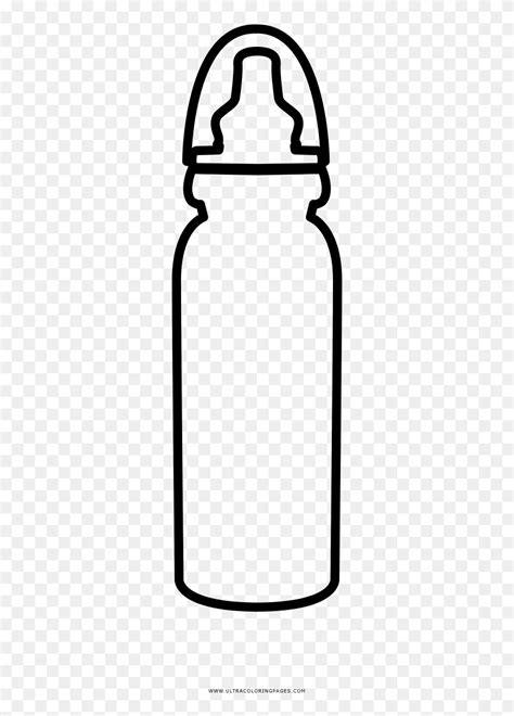 baby bottle coloring page water bottle clipart  pinclipart