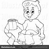 Potty Training Clipart Drawing Illustration Visekart Royalty Getdrawings Rf sketch template