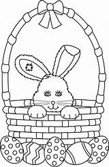 Easter Basket Coloring Pages Bunny Colouring Easy Bestcoloringpagesforkids Kids Print Eggs Tulamama Inside Christmas sketch template