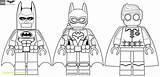 Coloring Pages Lego Batgirl Batman Superhero sketch template