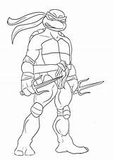 Coloring Ninja Leonardo Turtle Pdf Print sketch template