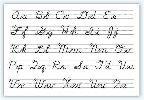 brilliant cursive handwriting alphabet practice sheets octopus art  kids