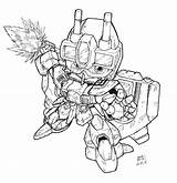 Sd Lineart Gundam Version sketch template