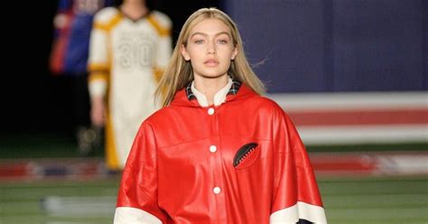 Gigi Hadid Wore A Poncho At Tommy Hilfiger Because Casting Agents
