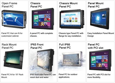 industrial panel pc systems crystal display systems