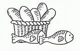 Loaves Fishes Pani Pesci Moltiplicazione Feeds 5000 Brote Fische Preschool Speisung Pane Feeding Fisch Malvorlagen Coloringhome Brot Testament Vermehrung Multiplication sketch template