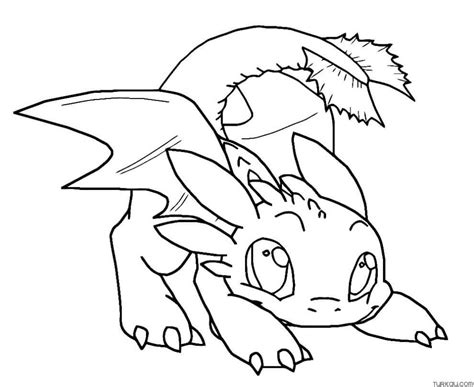 cute toothless coloring page turkau