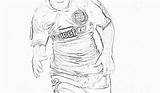 Messi Ronaldo Coloring Vs Pages Player Soccer Drawing Collection Divyajanani Tablet sketch template
