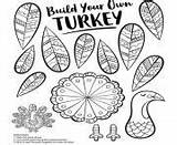 Coloring Pages Crayola Turkey Build Own Printable sketch template
