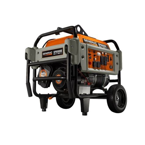 generac  watt gasoline powered electric start portable generator heavy duty professional