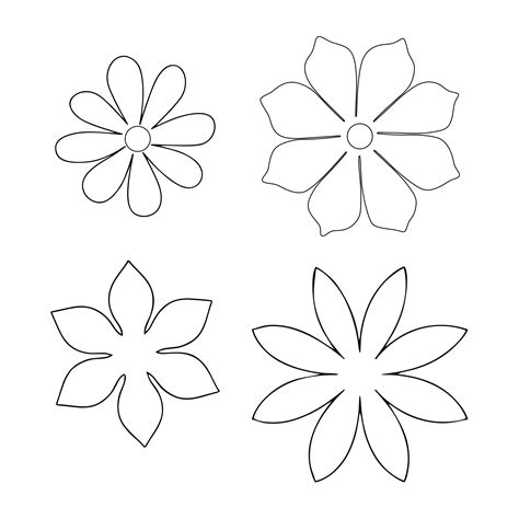 easy paper flower templates printable