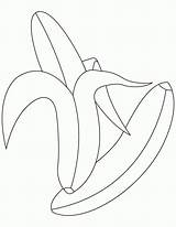 Coloring Pages Banana Kids Bananas Clipart Library Popular Peeled Coloringhome Fruit Tk sketch template