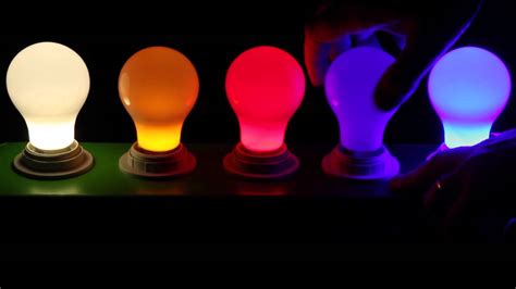 colored led light bulbs  bulbscom youtube