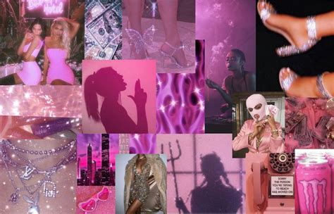 Baddie Collage In 2021 Macbook Wallpaper Aesthetic Collage Pink