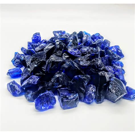 Element Fire Glass Large Royal Blue 1 2 1 Fire Glass 10 Lb Cobalt