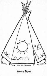 Teepee Coloring Printable Pages Native American Crafts Kids Color Patterns Templates Drawing Embroidery Choose Board Cabin Parade Getcolorings Thanksgiving Getdrawings sketch template