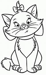 Coloring Marie Pages Cat Aristocats Color Comments sketch template