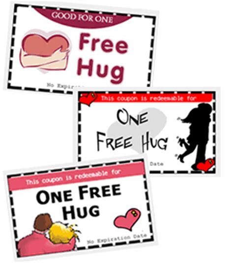 printable coupons  love hugs kiss