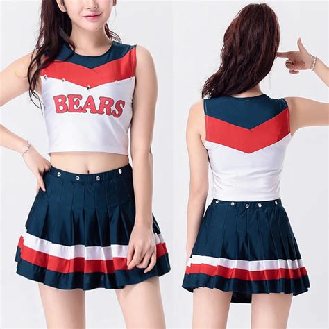 Discount 2017 Adults Women Girls High School Cheerleader Costume