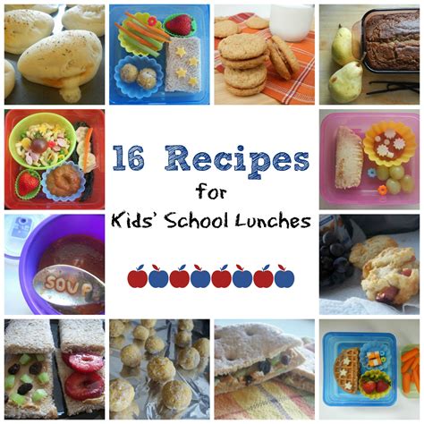 school recipes  ideas  kids lunches healthy easy