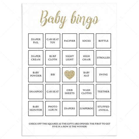 blackjackdk baby shower bingo blank template