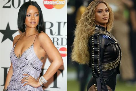 beyonce and rihanna fans are going at it on social media but is riri