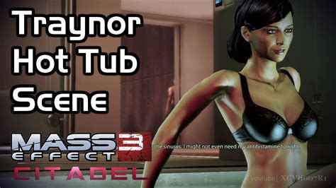 Mass Effect 3 Citadel Dlc Traynor Hot Tub Scene Male