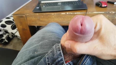 my own uncut cock masturbation cumshot and orgasm gay de
