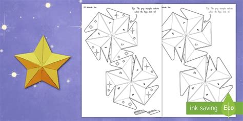 matariki  star paper craft template teacher