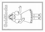 Goldilocks Puppet Sparklebox sketch template