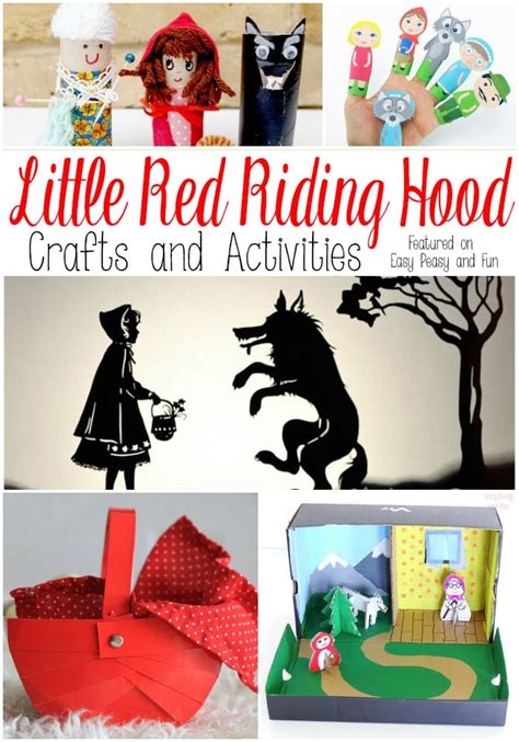 red riding hood crafts  activities easy peasy  fun